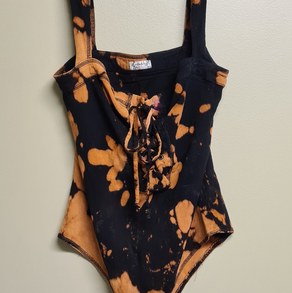Free People Tye-Dye Bodysuit
